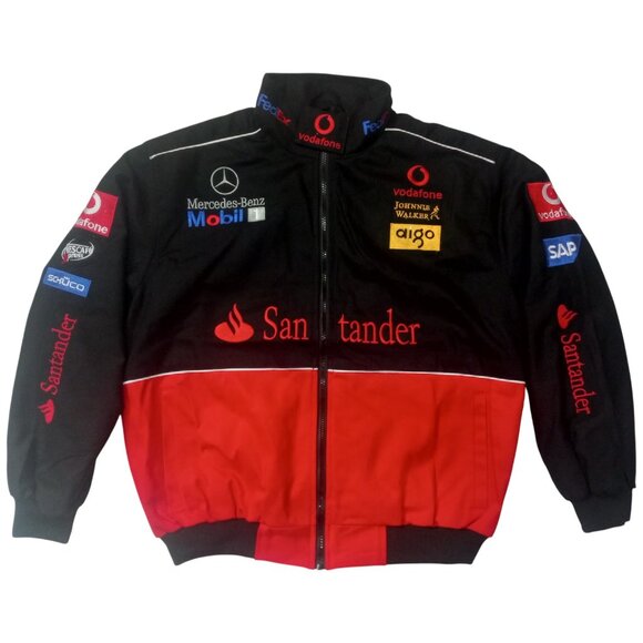 Vintage Santander Mercedes Benz Racing Jacket – Size Large - Picture 1 of 4